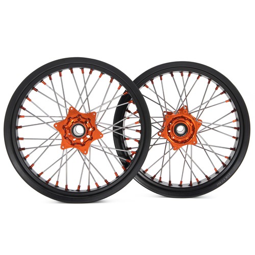 Supermoto wheel set - 17"x3.5/5,