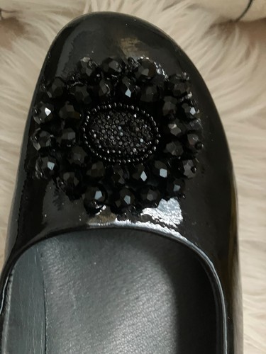 Fly flot black patent - flot,
