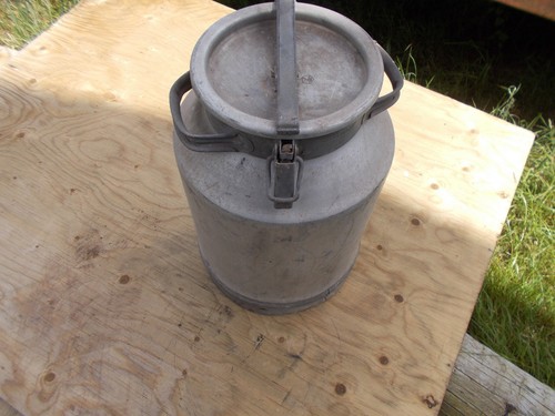 Aluminium milk churn - aluminium,