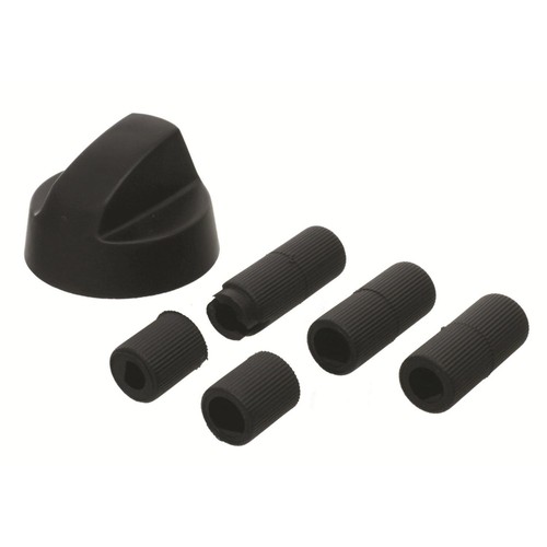 Black knob with - black,