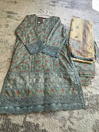 Kameez trouser dupatta suit - trouser,