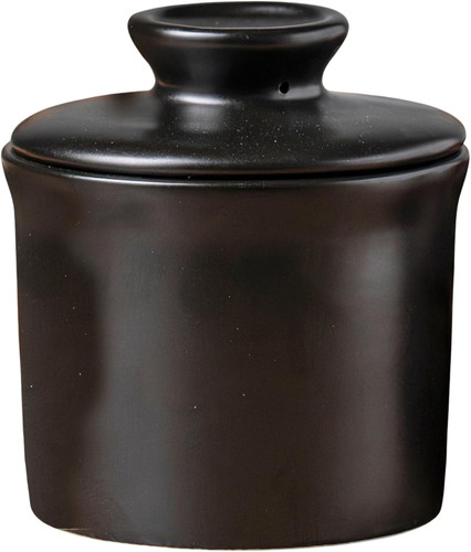 Pottery butter keeper crock - butter,
