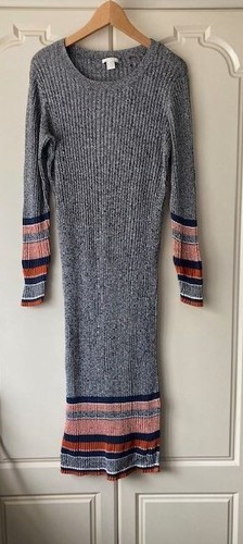 Grey marl ribbed knit - h&m,