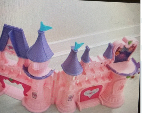 Plastic toy castle - toy, music