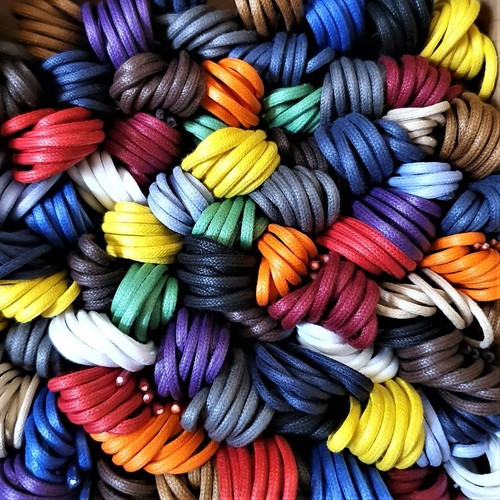 Round waxed cotton - round,