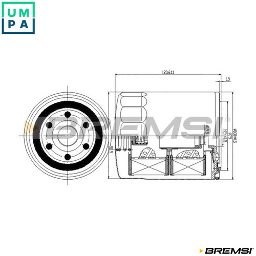 Oil filter fl0711 - filter, for