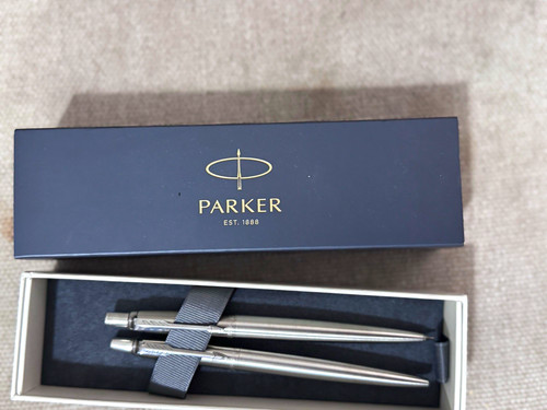 Parker metal pen set with - metal,