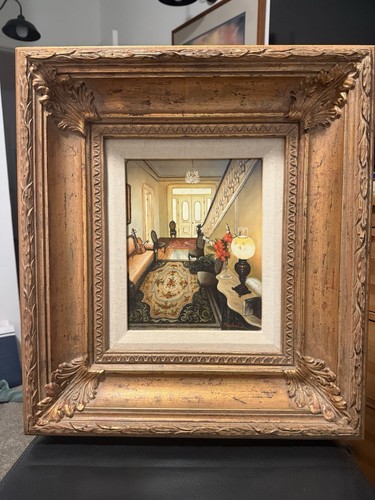Ornate gold resin - resin, frame