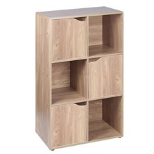 Cube oak modular bookcase - modular,