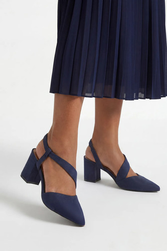 Wallis navy court shoes - wallis, womens