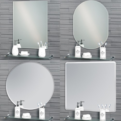 Bathroom wall mounted - wall, mirror