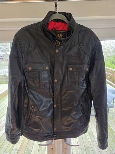 Belstaff black leather men - black, men's