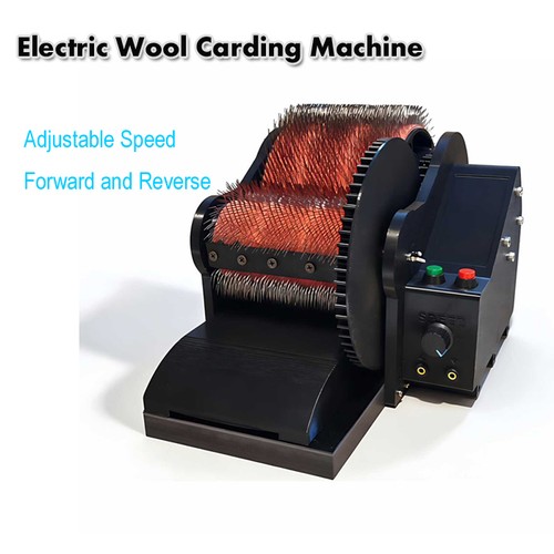 Electric wool carding - carding, machine