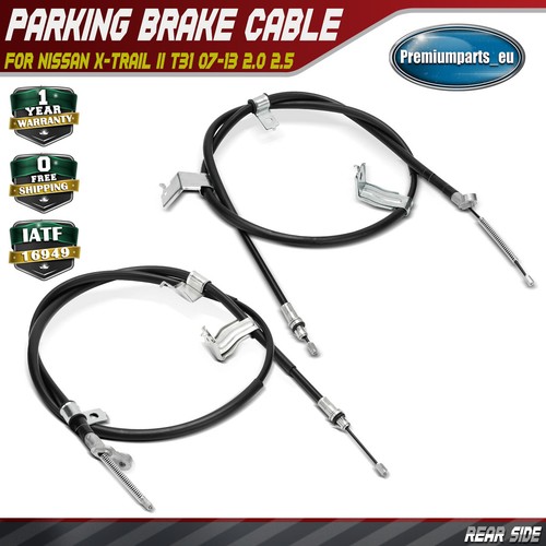 Handbrake cable rear - 2x,