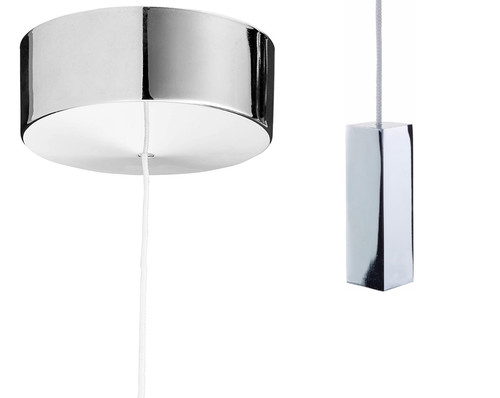 Chrome bathroom ceiling - ceiling, light