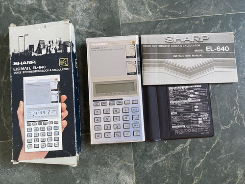 Sharp 640 voice synthesizer - sharp, el-640