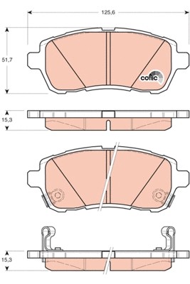 Front brake pad set disc - brake,