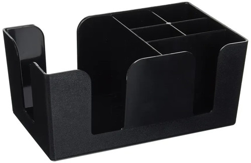 Black bar caddy tidy napkin - black,