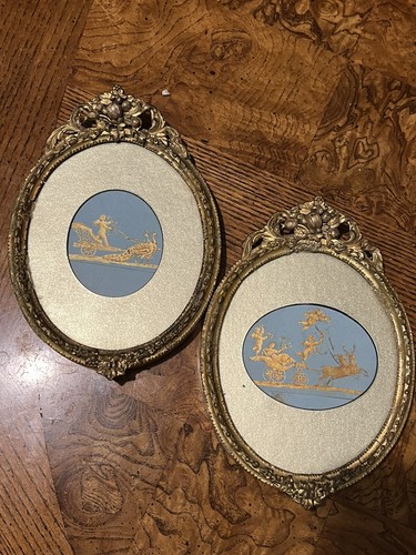 Pair antique 1900s - antique, paper