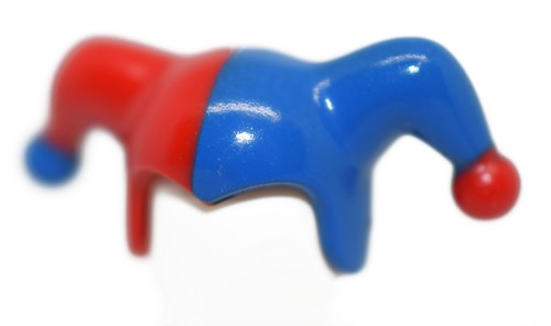 Lego minifigure jester - cap, red