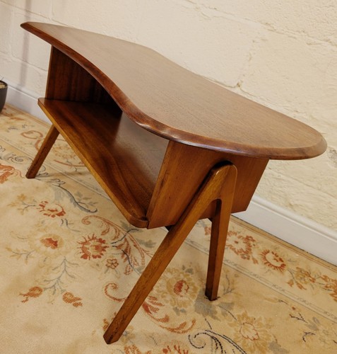 Mid century kidney shaped - kidney, teak
