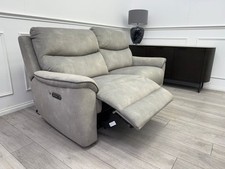 LAZYBOY DOUGLAS POWER RECLINER 3 SEATER SOFA IN GREY FABRIC