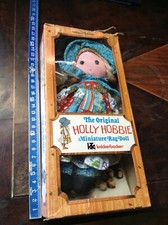 HOLLY HOBBIE RAG DOLL ORIGINAL N°3420BAMBOLA DI PEZZA ALTA 22 CM IN SCATOLA 1976
