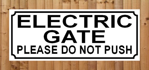 Electric gate please not - please,