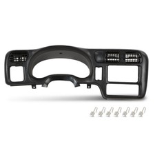 Fit For 98-05 S10 Blazer Jimmy Sonoma Double Din Dash Radio Cluster Bezel Black