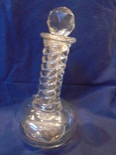 CRYSTAL PERFUME BOTTLE WITH STOPPER