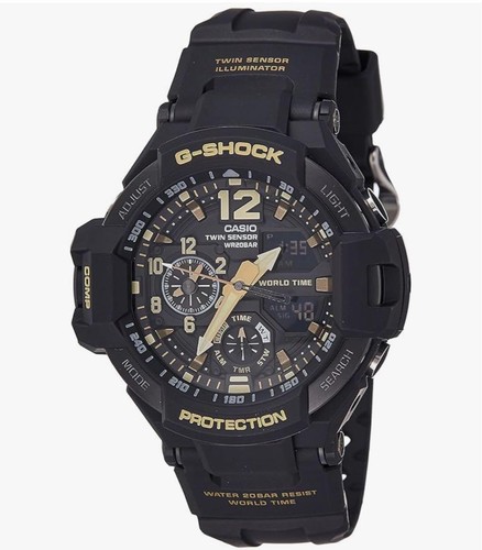 Casio shock black dial men - g,