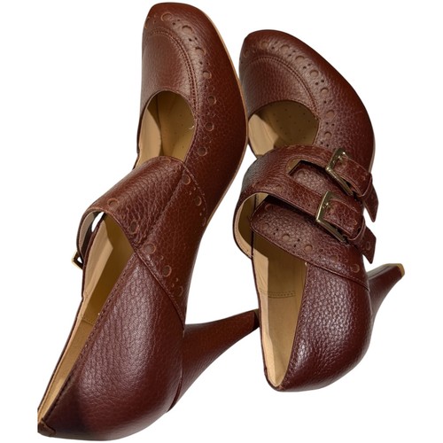 Clarks brown leather mary jane - clarks,