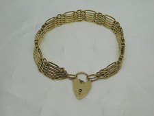 9ct Gold 5 Bar Gate Bracelet
