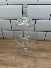 Vintage Clear Glass Apothecary