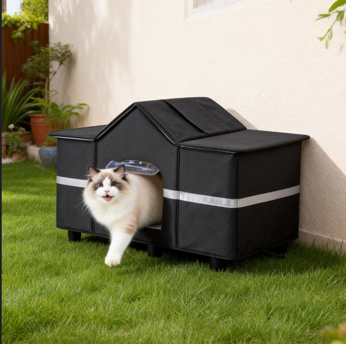 Waterproof outdoor cat - waterproof, house