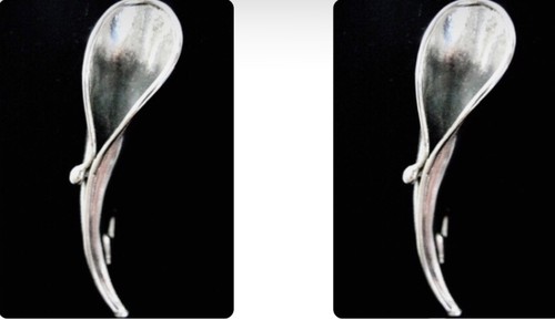 Solid silver flower posy - solid,