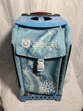 ZUCA Rolling Bag Snowflake Pattern Skating Backpack Great Condition 