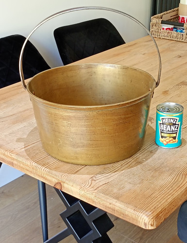 Large brass jam - , maslin