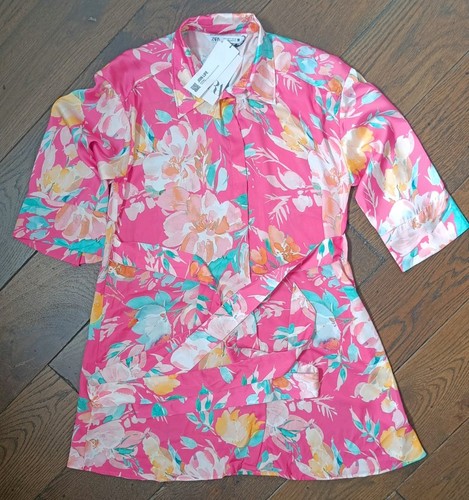 Zara pink floral printed - zara,
