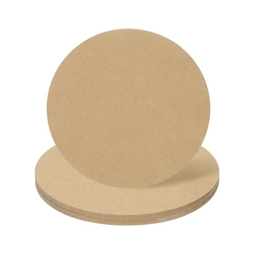 2pcs unfinished wood circles - unfinished,
