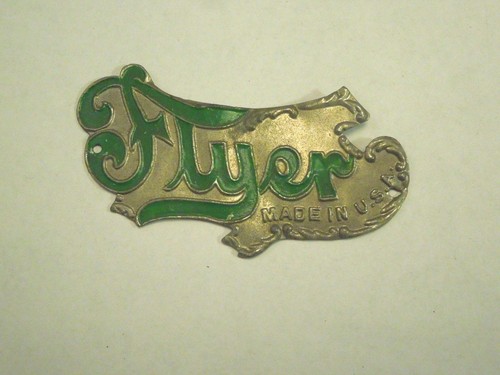 Vintage green logo flyer made - green, "made
