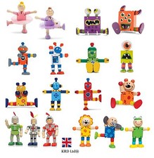 Kids Wooden FLEXI FIGURE TOY