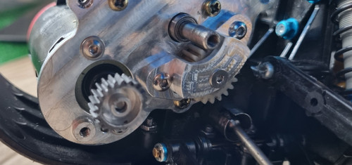 Alloy metal motor gearbox - metal,