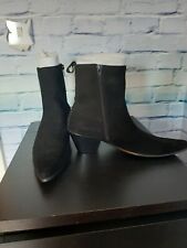 Paolo Vandini Black Suede Winklepickers/Beatles Boots men's size 40 - Mod retro