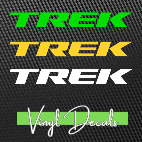 Trek bicycle vinyl decal - trek,