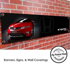 Civic Type-R (FN2) Red banner for WORKSHOP, Garage, Showroom etc