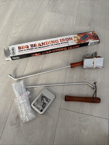 Bbq branding iron set barbecue - iron,