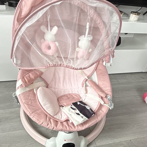 Pink white baby swing - pink, &