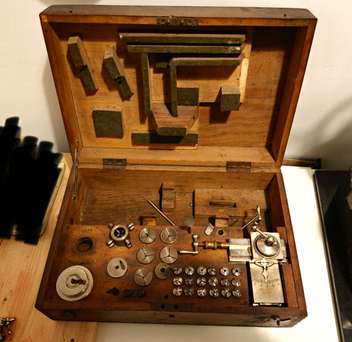 Watchmaker lathe tool set - lathe,