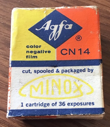 Agfa minox film boxed - agfa,